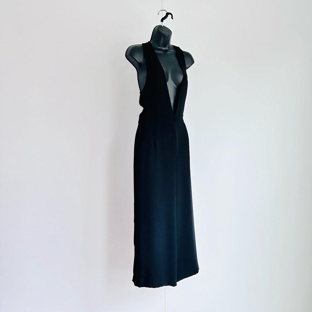 Zara Black Criss Cross Jumpsuit - Size - L